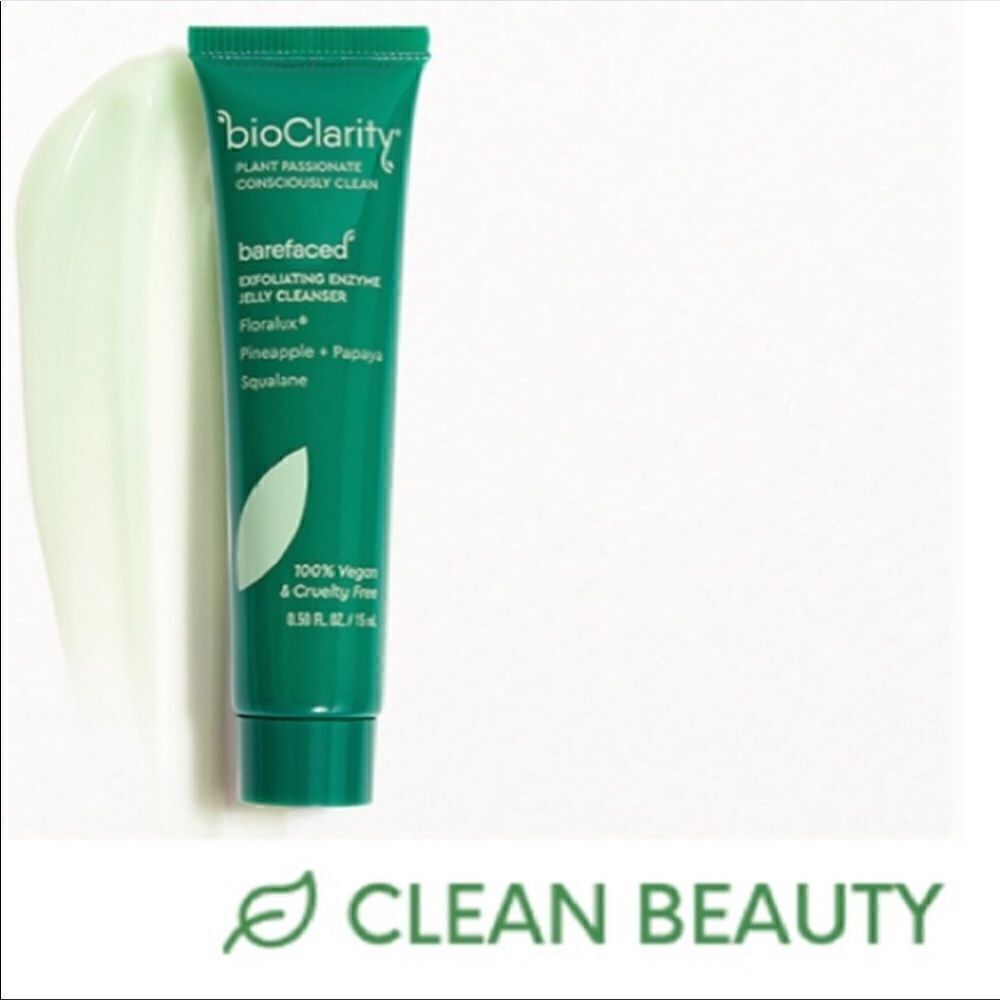 BIOCLARITY
Barefaced Exfoliating Enzyme Jelly Cleanser 15ml plus Ipsy bag